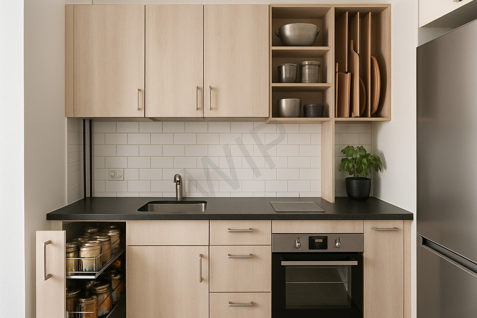 Compact urban kitchen