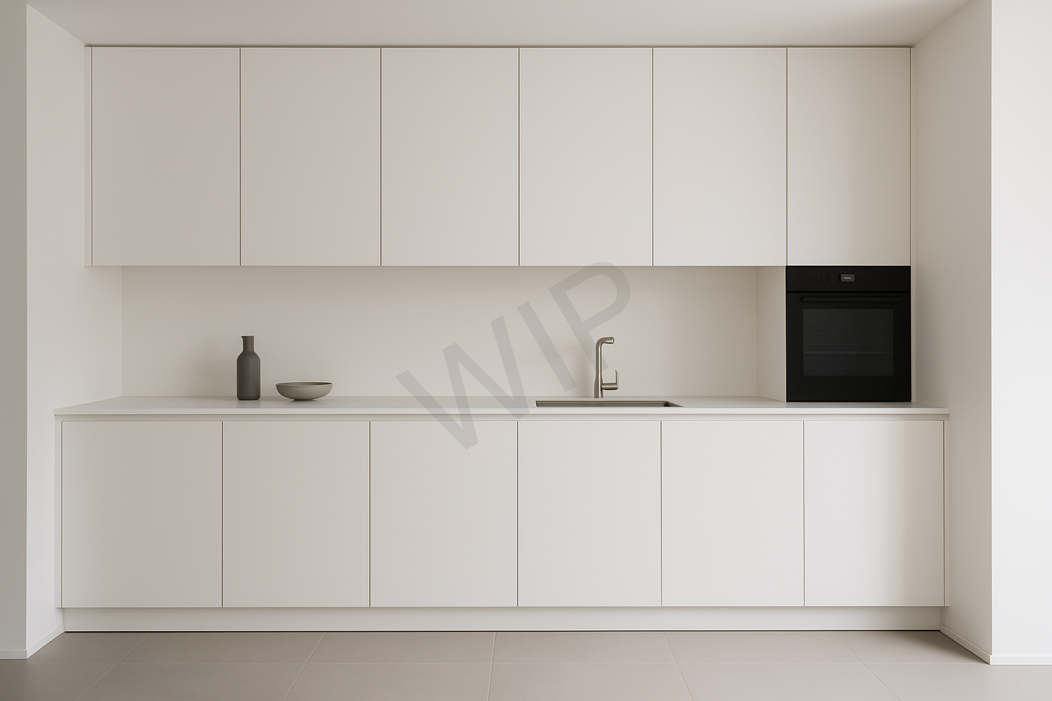 Handleless cabinetry